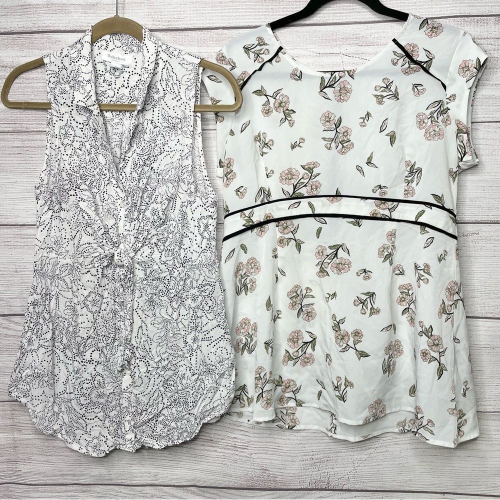 Bundle of two Motherhood maternity shirts size M
